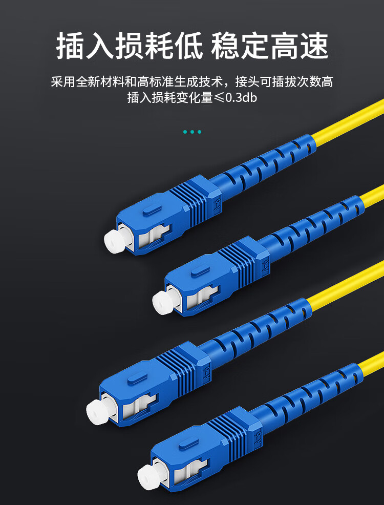 电信级单模万兆光纤跳线 单模双芯Φ2.0（SC-SC，9/125）_http://www.haile-cn.com.cn_布线产品_第3张