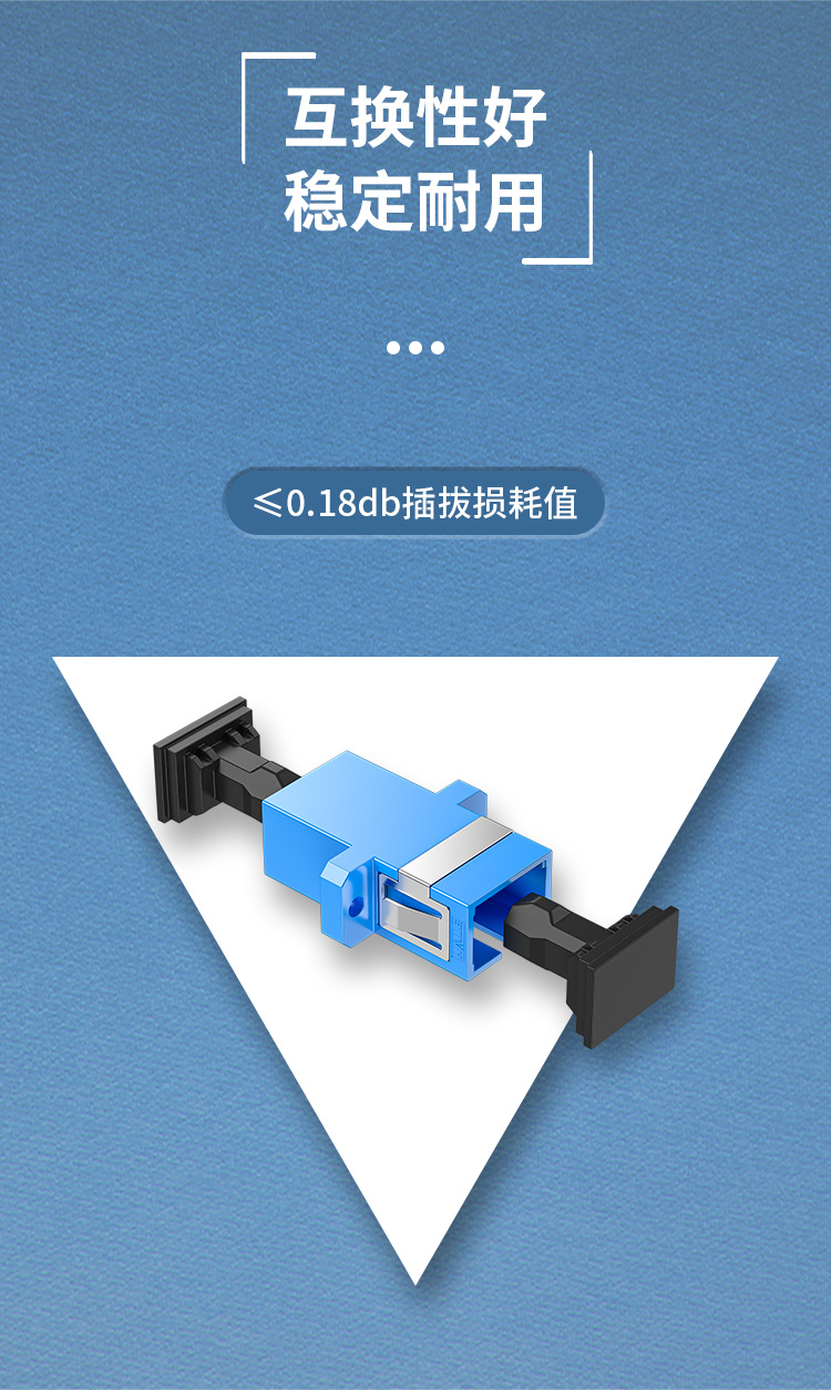 光纤适配器SC-SC 耦合器 法兰盘 工程电信级 单模多模通用 10个/袋 HK-SC-A_http://www.haile-cn.com.cn_布线产品_第4张