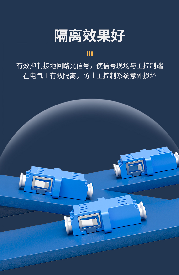 光纤适配器LC-LC 耦合器 法兰盘 工程电信级 蓝色 双工千兆万兆光纤单模多模通用 HK-LC-2B_http://www.haile-cn.com.cn_布线产品_第5张