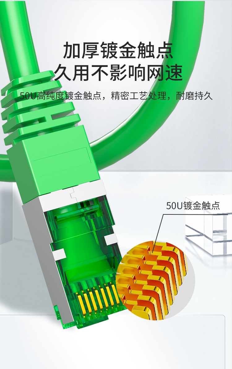 HAILE海乐内外网屏蔽网络跳线 绿色_http://www.haile-cn.com.cn_专网屏蔽产品_第4张