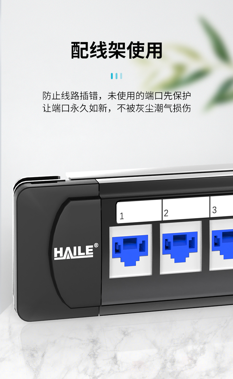 HAILE海乐 网络接口封堵器 网口安全锁 RJ45端口锁可拆卸 蓝色24个 HT-FDD_http://www.haile-cn.com.cn_专网产品_第5张