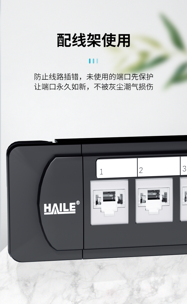 HAILE海乐 网络接口封堵器 网口安全锁 RJ45端口锁可拆卸 透明色24个 HT-FDT_http://www.haile-cn.com.cn_专网产品_第5张